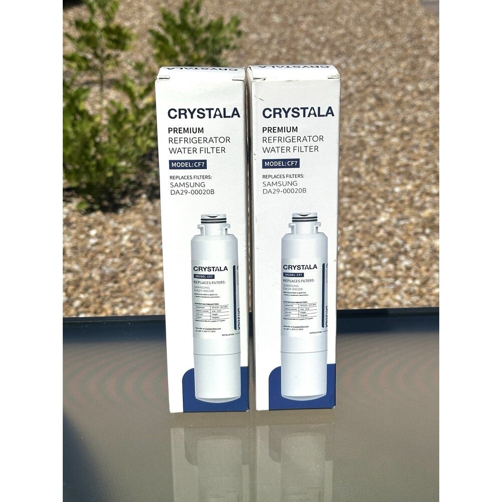 2 Crystala Filter CF7 Samsung DA29-00020B Premium Refrigerator Water Filter New
